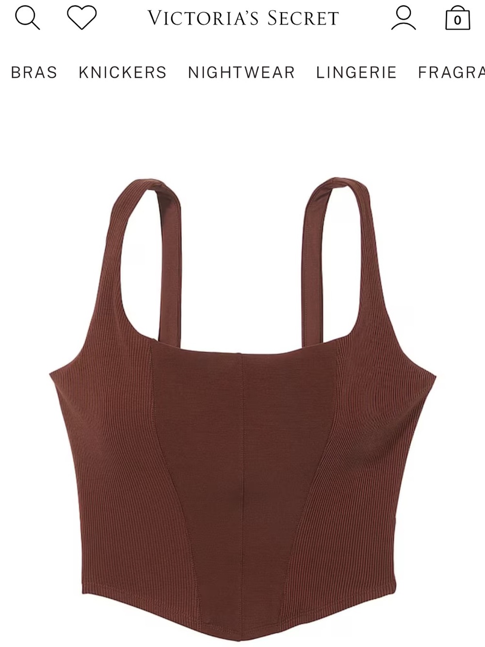 Victoria's Secret Ganache Modal Corset Tank Top